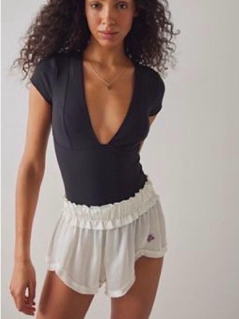 Free People Duo Babe Short Sleeve Bodysuit